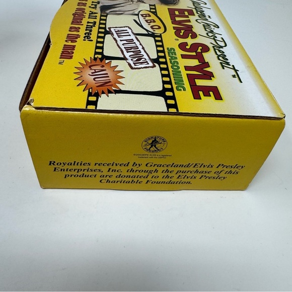 Rare! Collector Box Of 3 Elvis Style BBQ Seasoning New in Box - Picture 4 of 11
